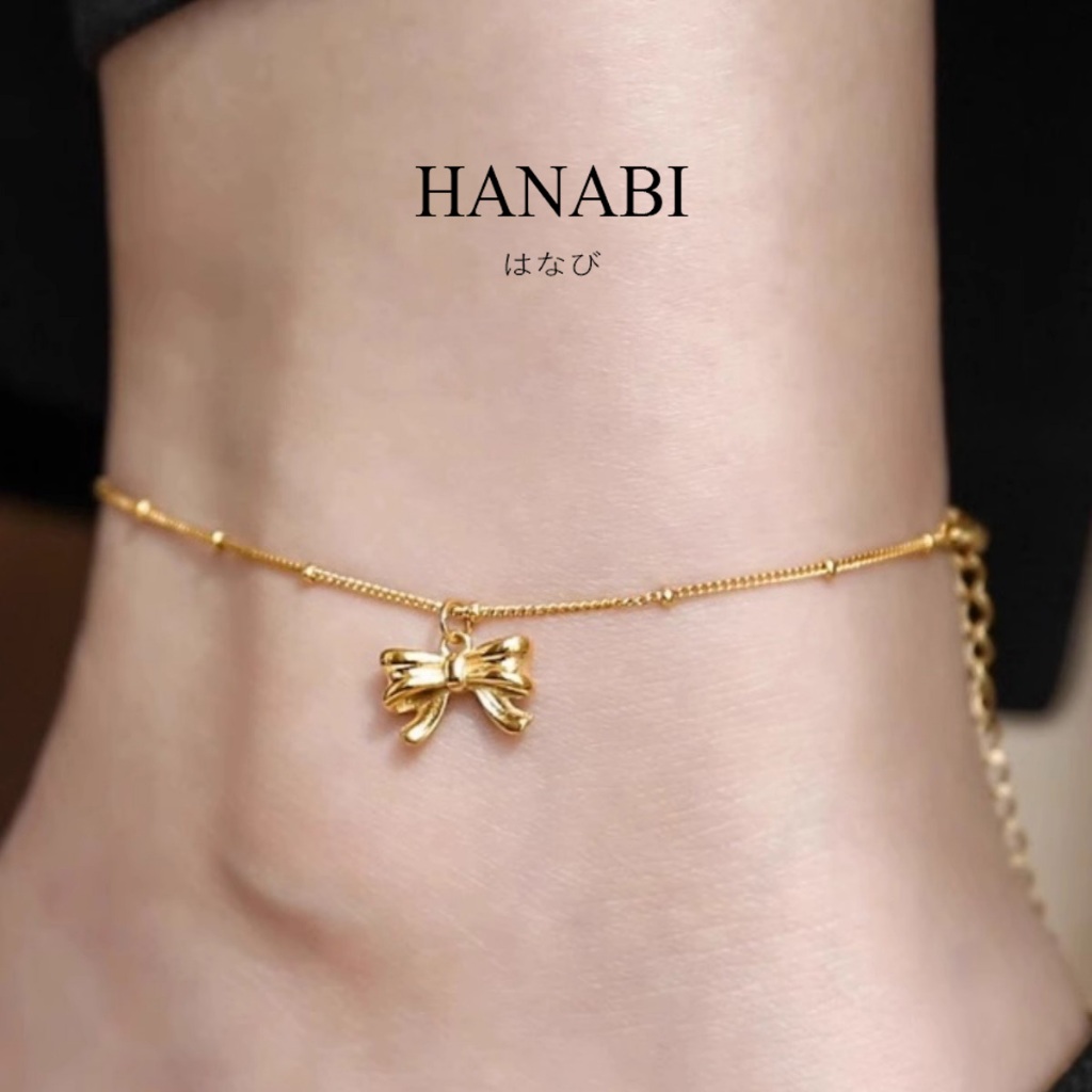 HANABI Gold Butterfly Anklet with Box,Stainless Steel Non Tarnish ...