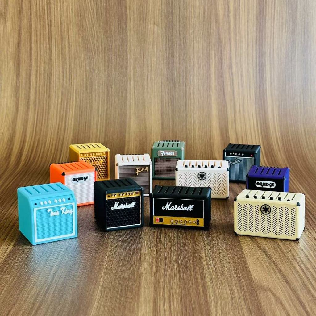 Gitarren Plektren Halter - Amp Speaker Box Mit 5 Picks Aufbewahrung