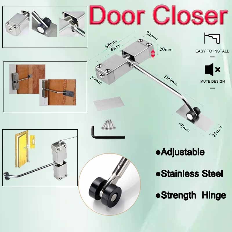 Automatic Door Closer Hydraulic Spring Closer door spring automatic ...