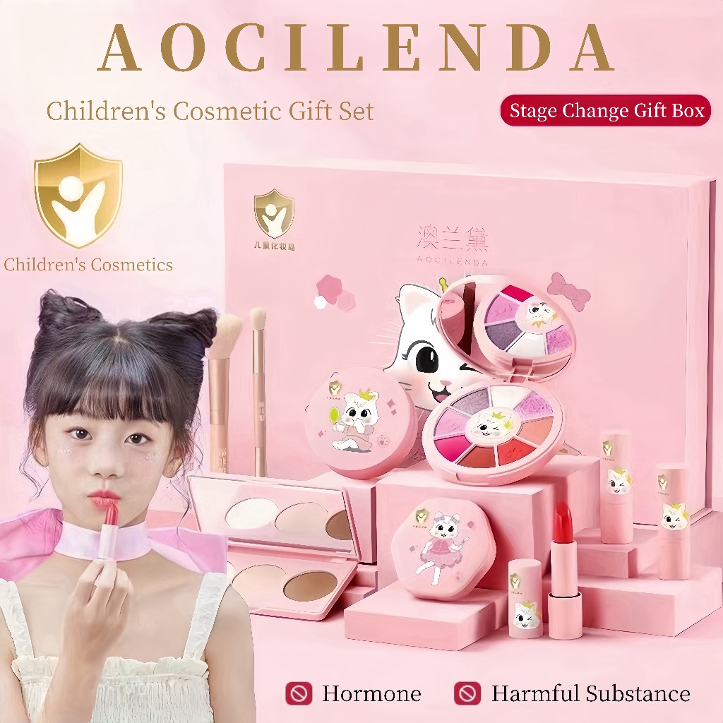 Makeup Set for Girls' Stage Performances Children Makeup Set Lipstick ...