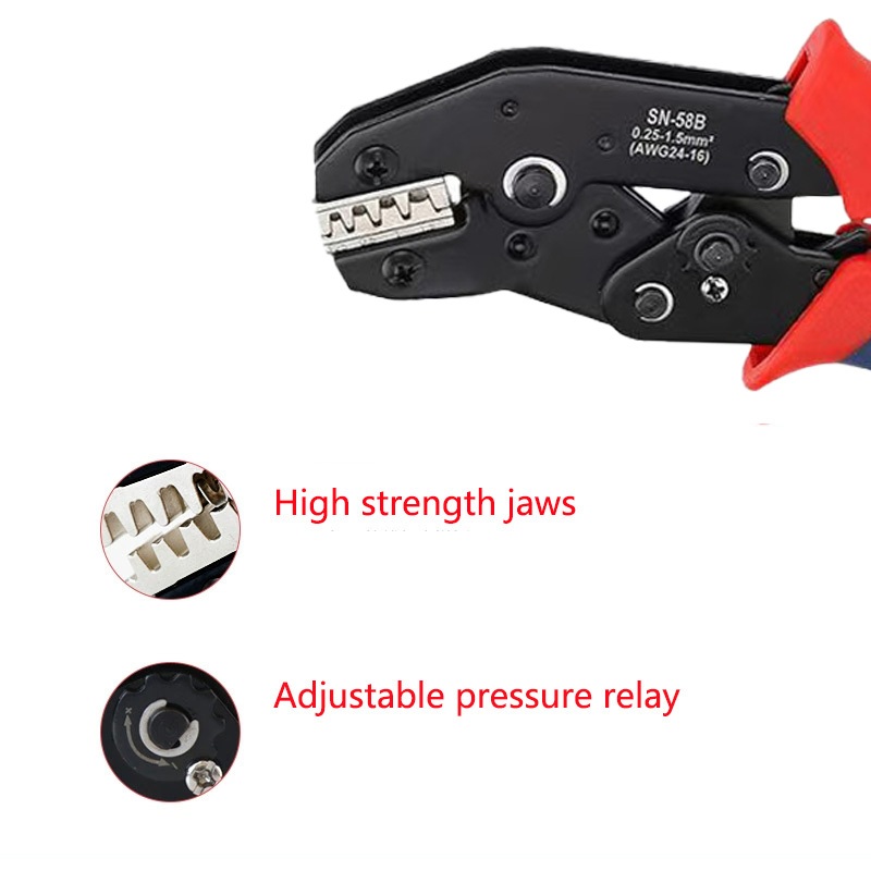SN-58B SN-48B Crimping tool Crimping pliers Insulated bus bar male ...