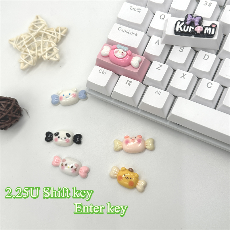 2.25u Shift Enter Keycaps Cute Kuromi Personalized Keycaps Cross Axis ...