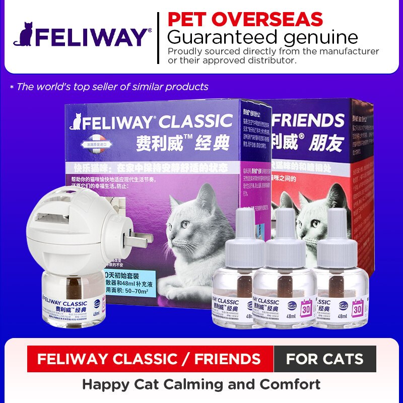 Gallery Detail: Feliway Classic Multicat Friends Calming Pheromone Diffuser For Cats