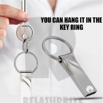 Business Huawei metal flash drive with hanging ring waterproof moisture ...
