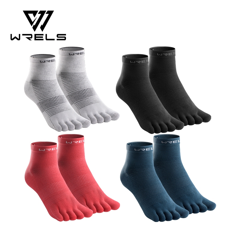 WRELS Breathable Sports Five-Toe Mid-Tube Socks Men's and Women's Running  Socks Marathon Socks#WZ2072