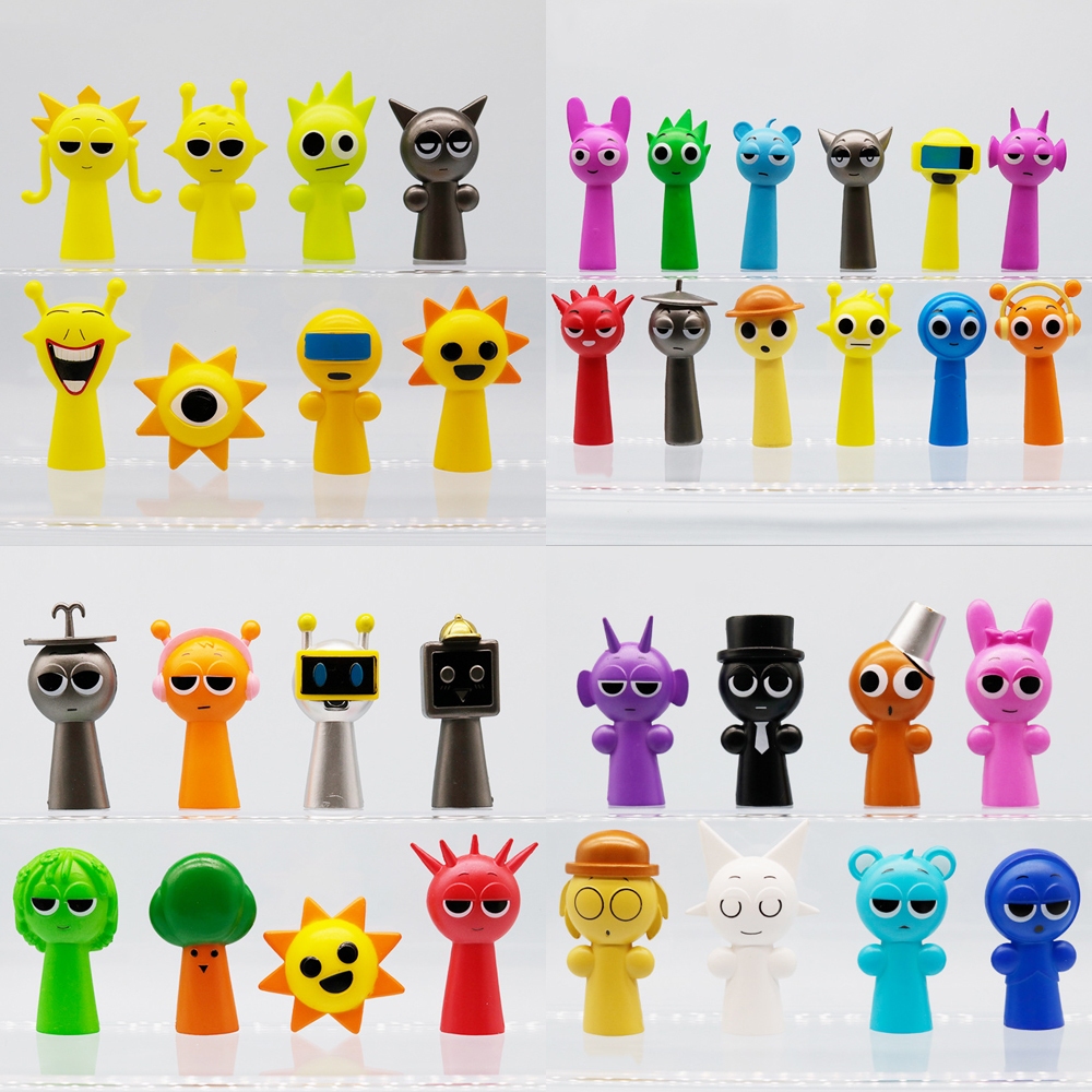 8Pcs/12Pcs/48Pcs/Set Sprunki Figure Toys Sprunki Wenda Action Figurine ...