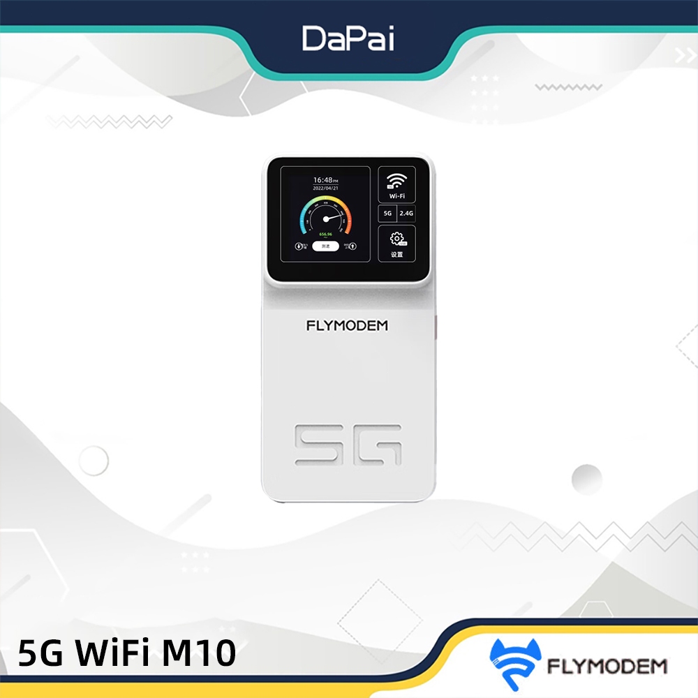 FLYMODEM 5G WiFi M10 Router 5750mAh Type-C LCD touch screen | Shopee ...