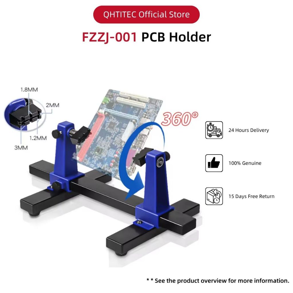 Adjustable PCB Holder 360 ° Rotation Printed Circuit Board Jig
