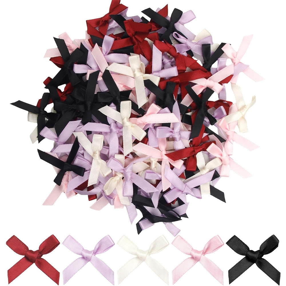 100Pcs Multi-Color Ribbon Ribbon Bow Handmade Bow DIY Gift Box Bow ...