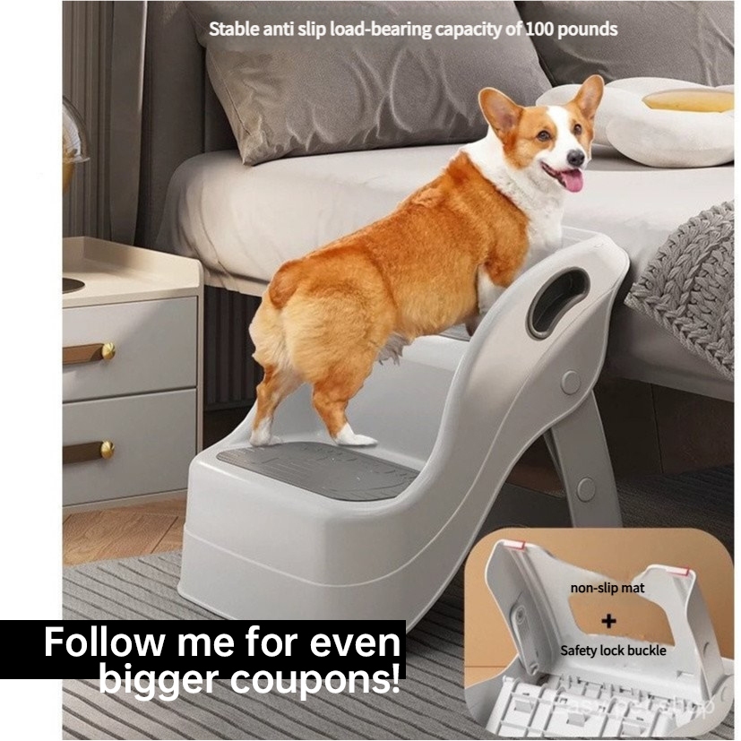 Foldable Pet Stairs dog ladder Storable Climbing dog Ladder Ramp bed ...