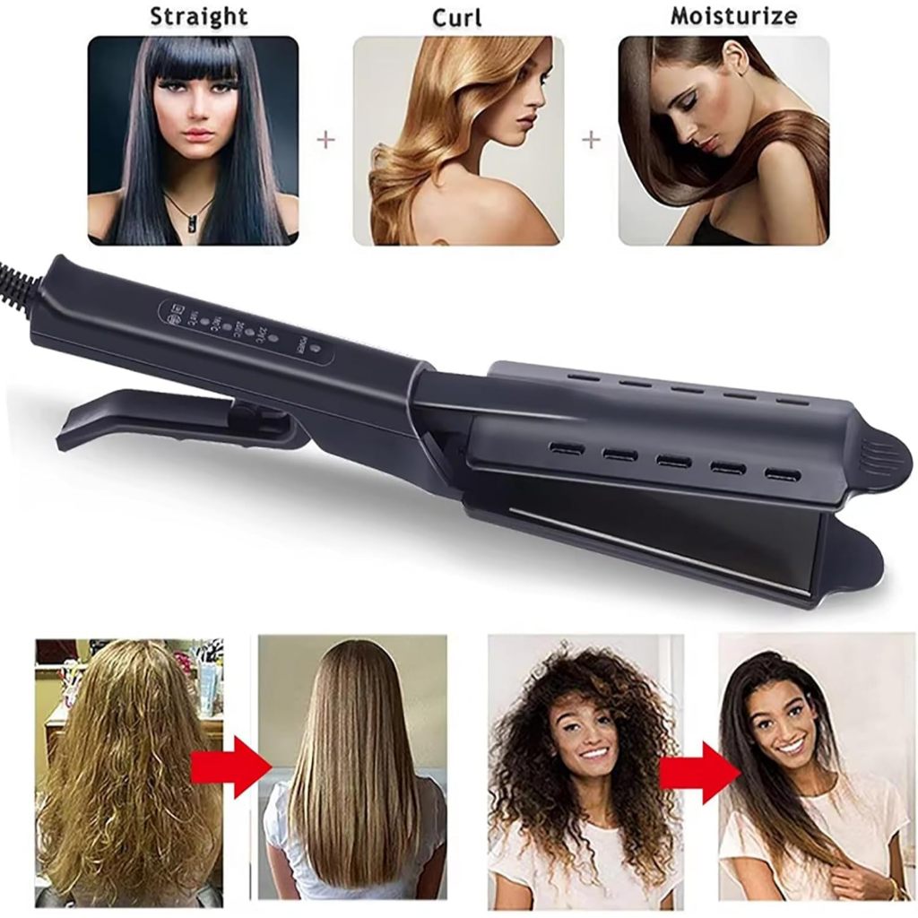 New Ceramic Tourmaline Ionic Flat Iron Hair Straightener, Straightens ...