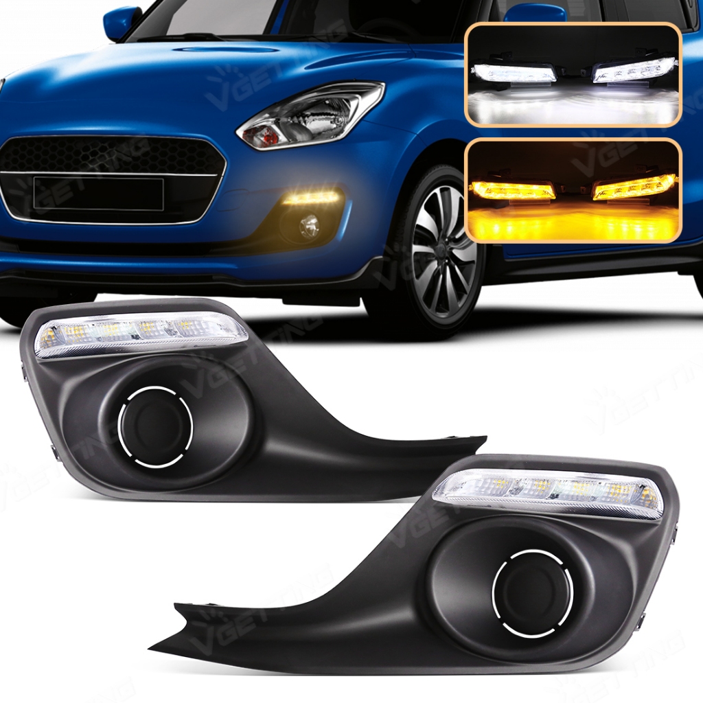 Front Fog Lights For Suzuki Swift 2018 2019 LED Daytime Running Lights ...
