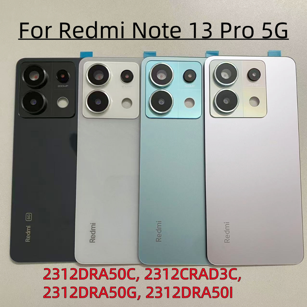 AAA+For Xiaomi Redmi Note 13 Pro 5G Battery Cover Back Glass Panel Rear ...