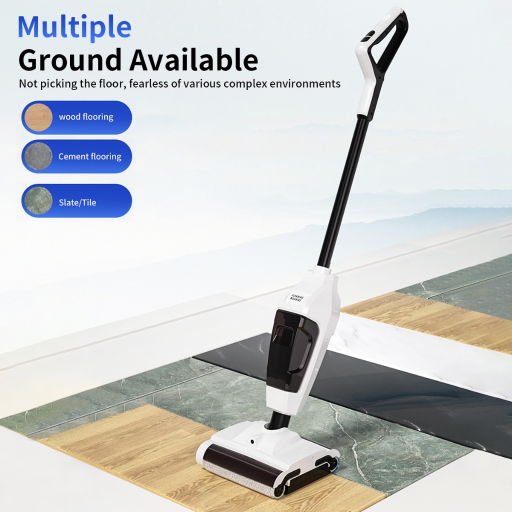 Smart Wireless Household Floor Washing Machine Sweep Suction Mop 3-in-1 ...