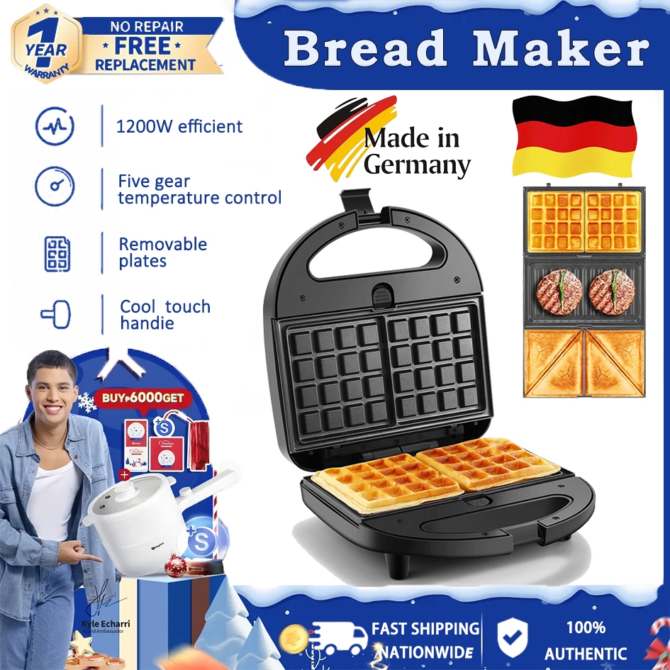 Popular Multiftion Electric Waffle Maker Sandwich breakfast machine ...