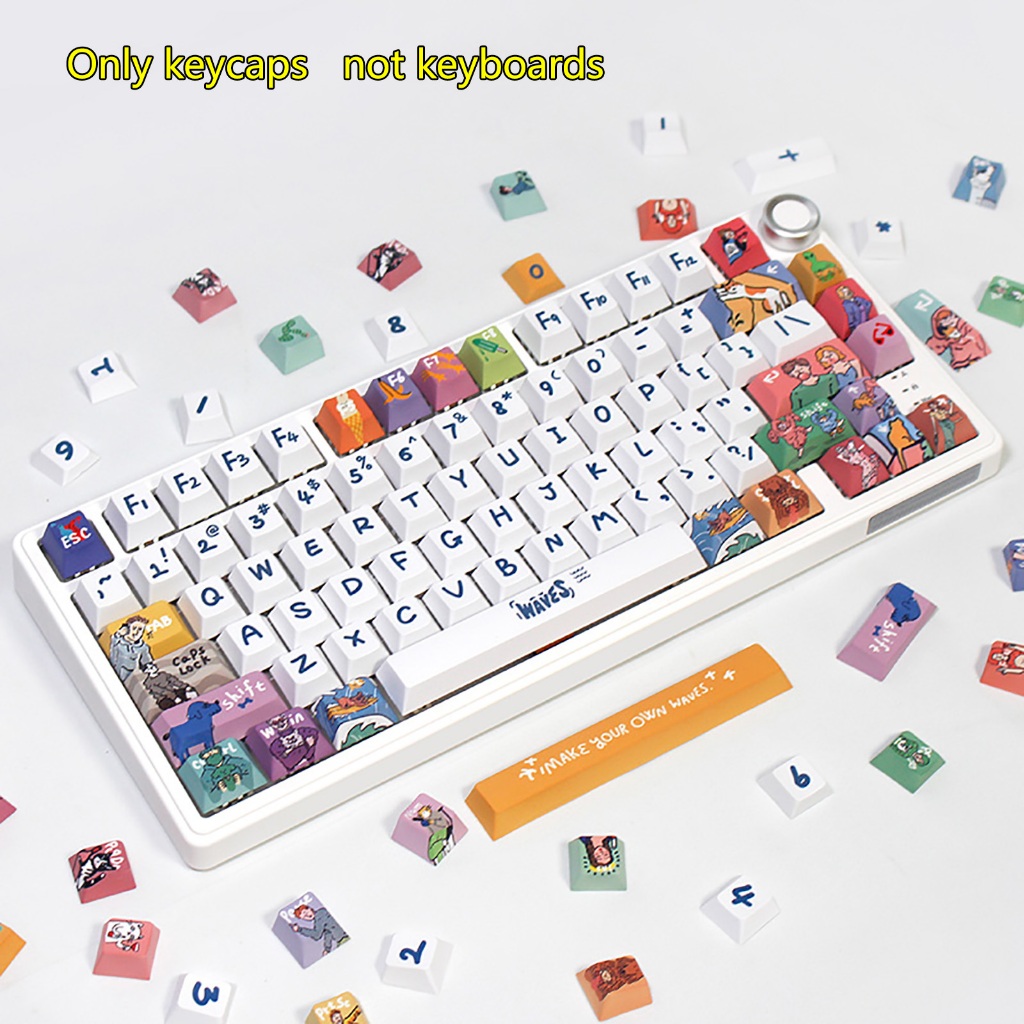 PBT Cherry Profile 130/131/128/135 Keys Color keycaps set for RK ...