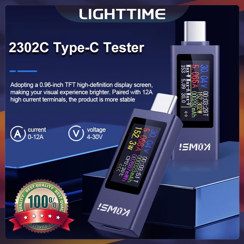 2302C 240W USB Tester Meter Phone Charging TypeC Meter Current Voltage ...