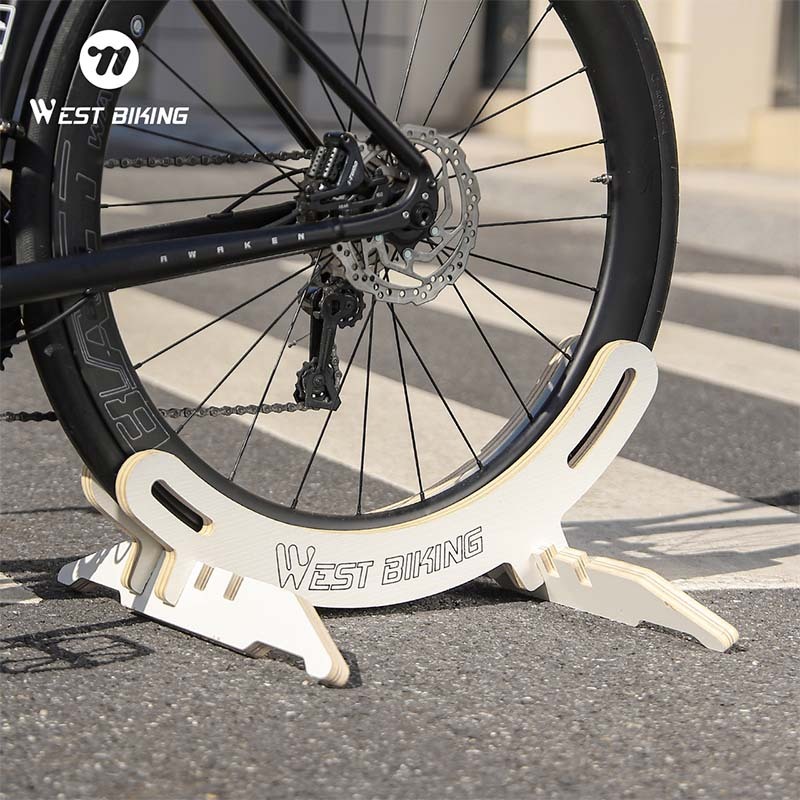 WEST BIKING Bike Parking Rack Mountain Road Bike Wooden Support Rack ...