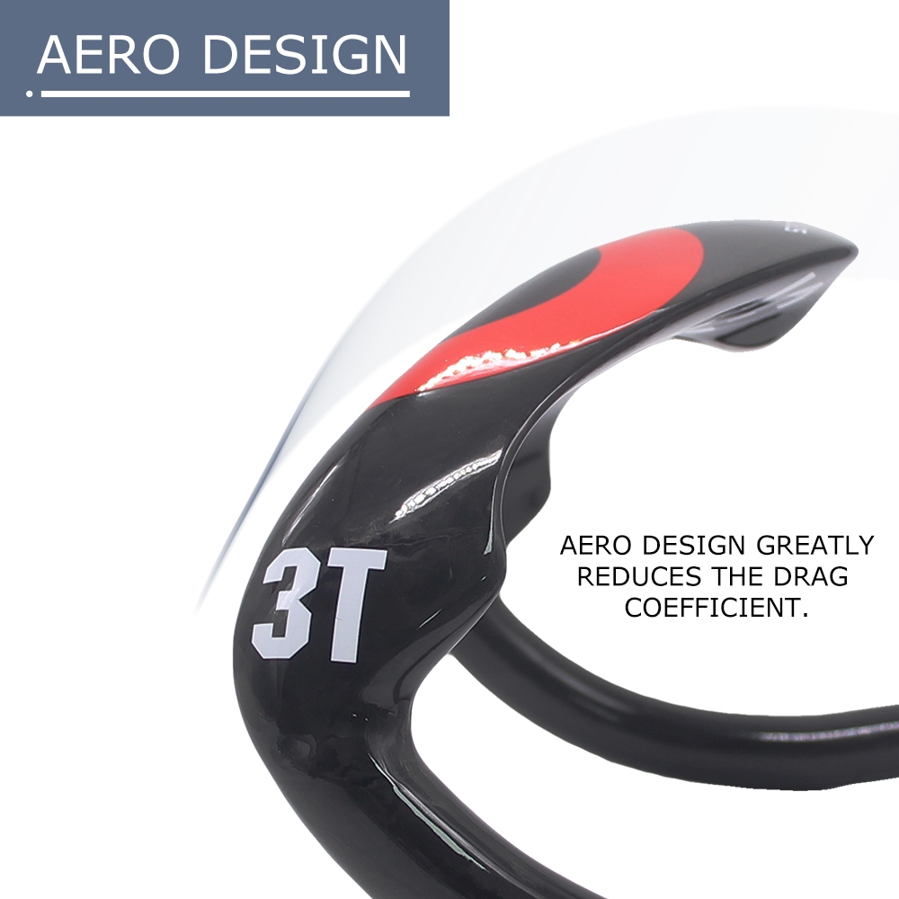 3T Cycling SCATTO LTD Track bar Full Carbon Road Handlebar Gloss