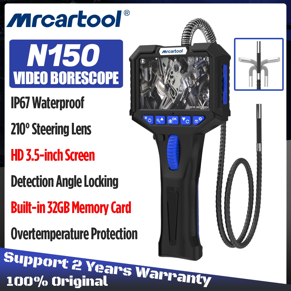 MRCARTOOL N150 Steering Inspection Borescope Camera with 3.5-inch ...