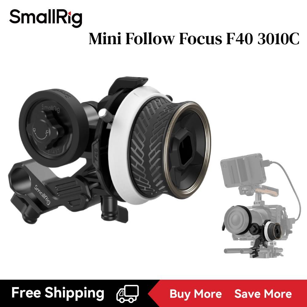thumbnail: Aliaga Mini Follow Focus | DSLR Camera Focus Hulp | Met Tandwielring | Voor 52-86mm Lenzen