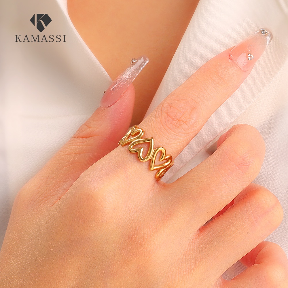 KAMASSI Stainless Steel Ring Size Adjustable Hypoallergenic Non Tarnish ...