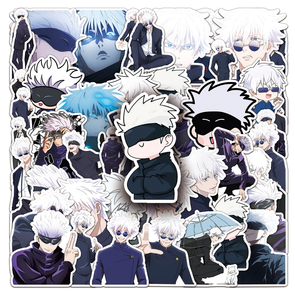 10/50 Anime Character Gojo Satoru Cartoon Sticker Notebook DIY ...