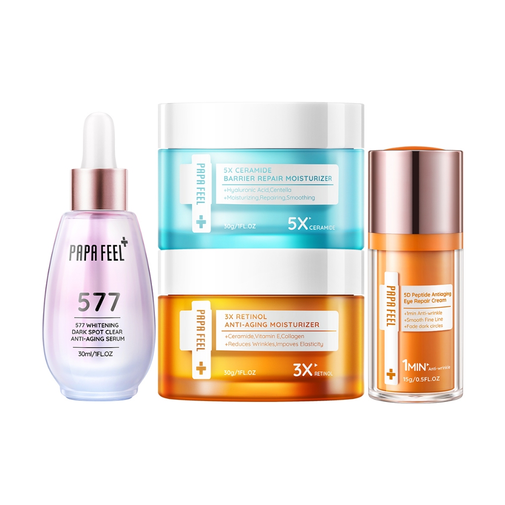 PAPA FEEL Anti-Aging Brightening Repair Set 577 Whitening Serum+3X