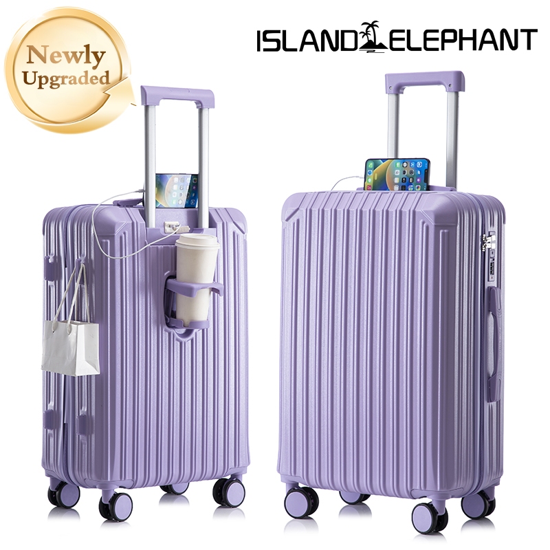 Luggage Travel Bag 20 24Inch Maleta Hand Carry Luggage USB Port Cup Holder 360 Universal Wheel Shopee Philippines