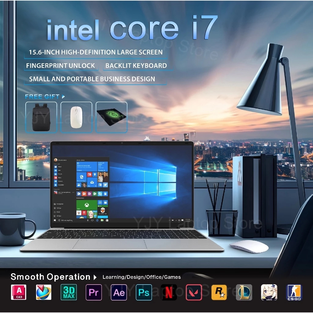 Lenovo 15.6inch Laptop IPS Screen 16GB RAM 512GB SSD Gaming Notebook ...