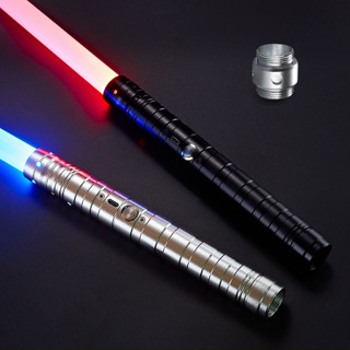 S OUJCEN Lightsaber Fx Dueling Force 15 RGB Colors Type-C Metal Hilt Rechargeable 4 Modes Force Fx Dueling Light Saber Lightsaber Gifts For Boyfriend Girlfriend And Adults (Black