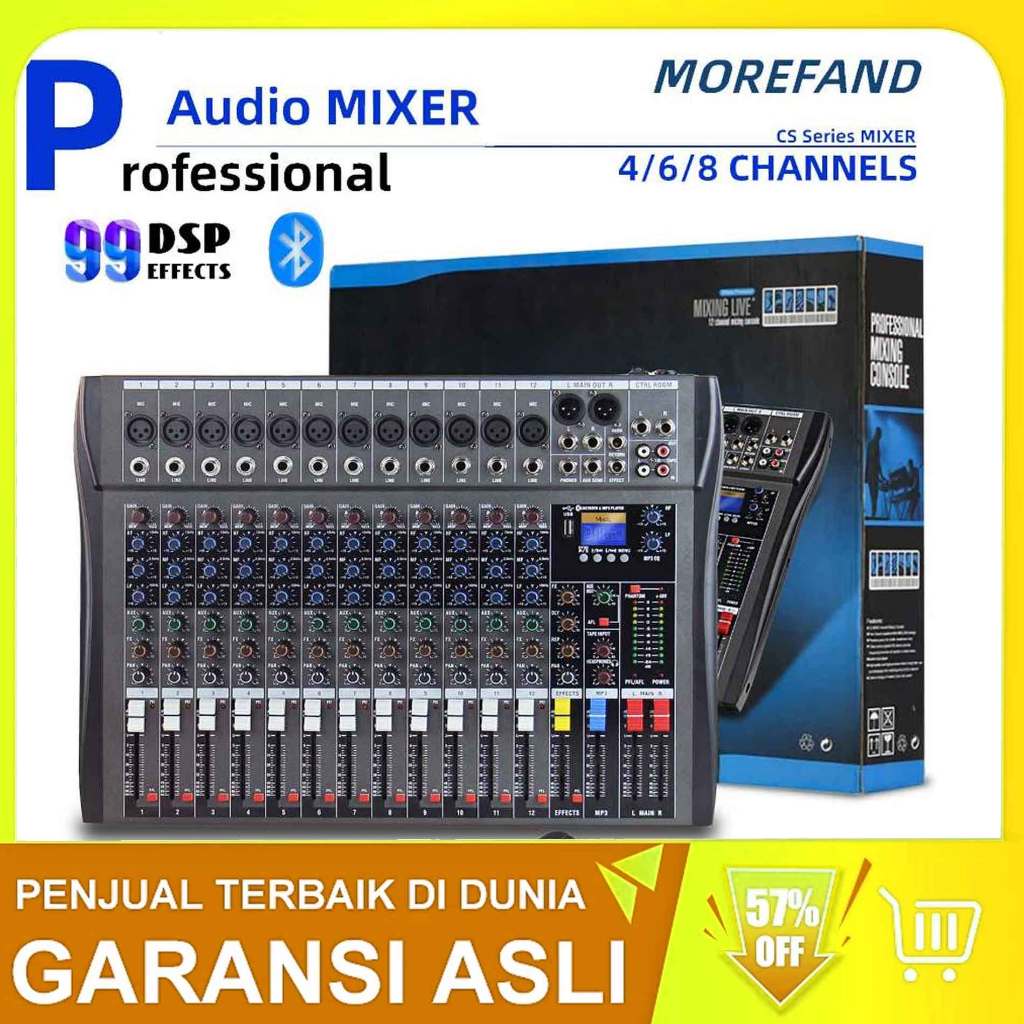 CT12 MOREFAND 12 channel mixer 4 chanel mixer 8 chanel mixer audio