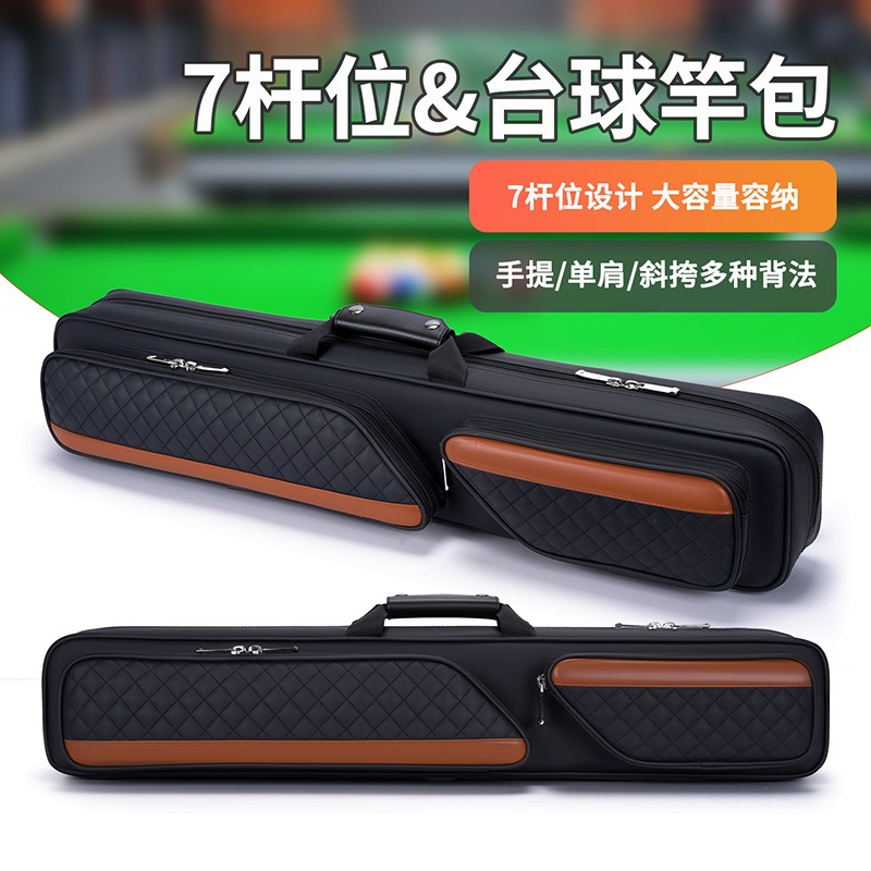 [GH073] Billiard Cue Bag 7 Holes Large Capacity Film Waterproof Nine ...