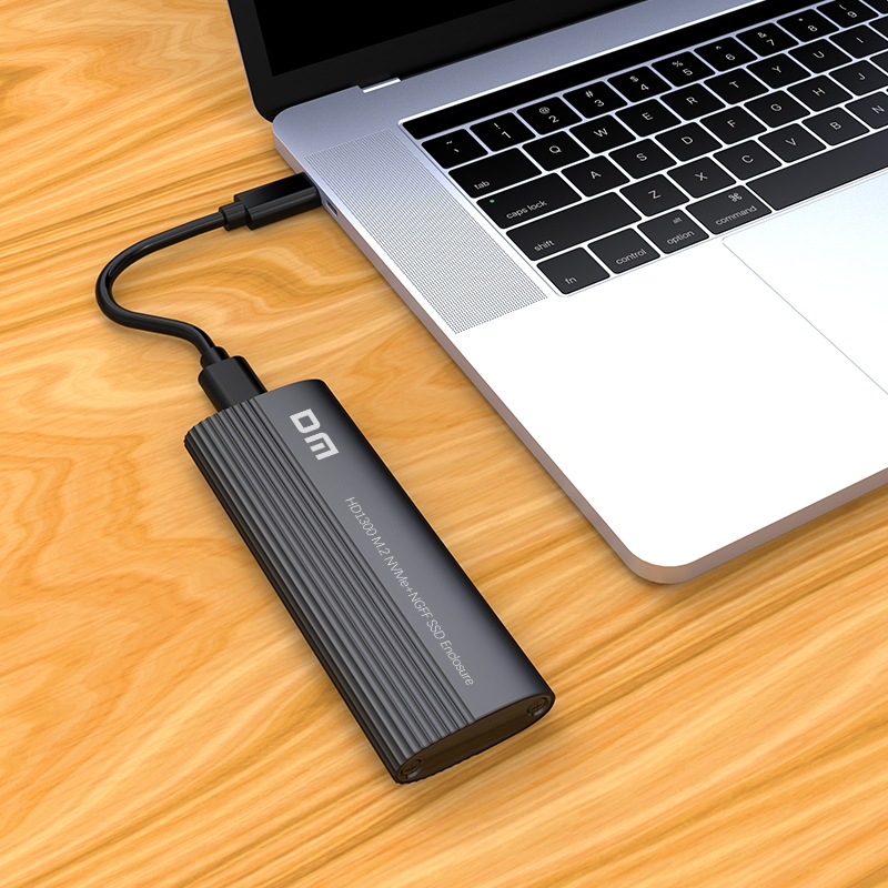 DM M.2 NVME NGFF Dual Protocol SSD to USB 3.2 GEN 2 Type-C Converter ...