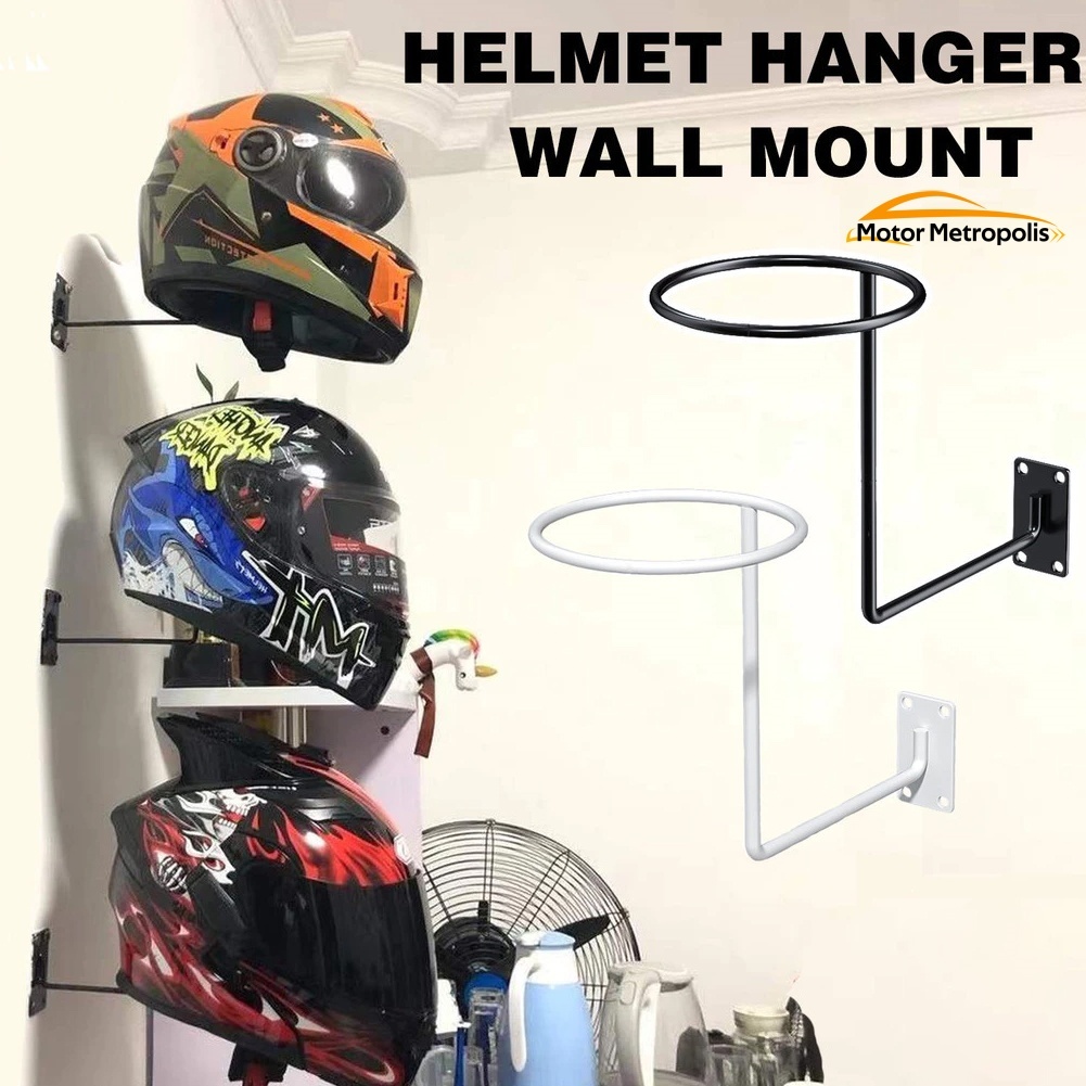 Helmet Storage Rack Hat Basketball Storage Display Holder Wall Mounted ...