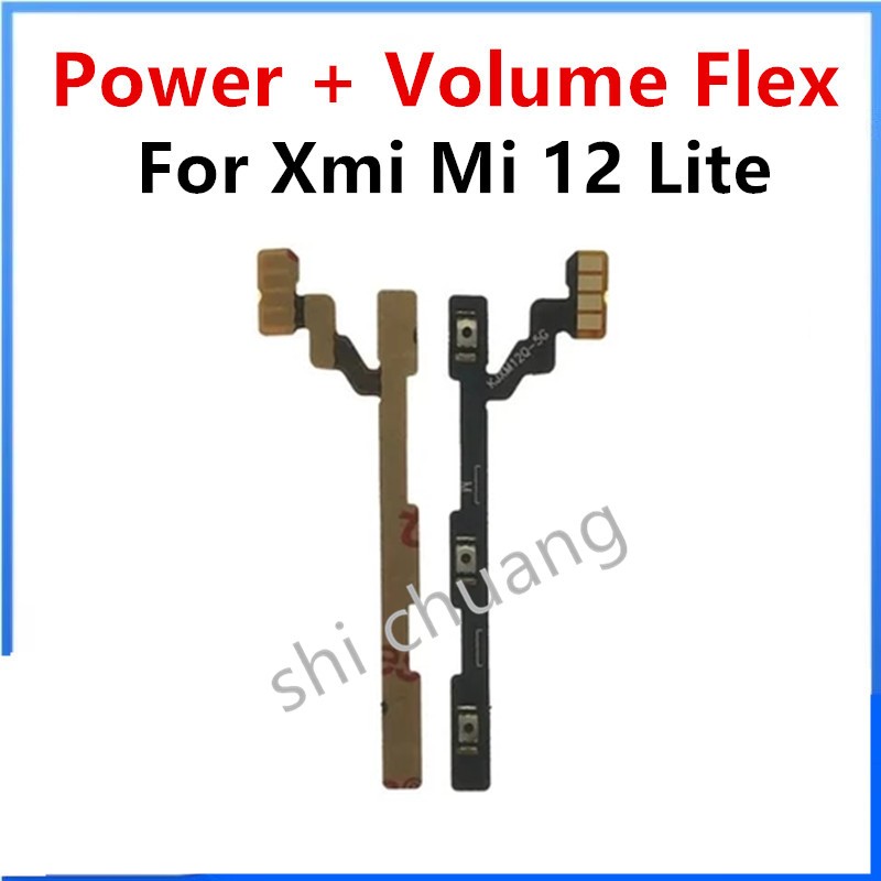 For Xmi Mi 12 Lite POWER ON OFF SWITCH RIBBON FLEX CABLE RIBBON BUTTON ...