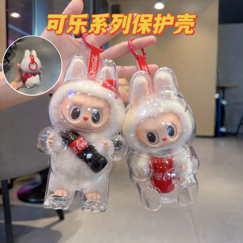 2pcs Labubu Coca Cola V2 V1 Transparent Protective Acrylic Case Portable Anti Dust Waterproof Cn 11134207 7ras8