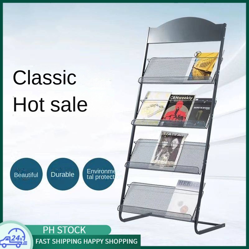 Brochure Holder Newspaper Stand Organizer Newspaper Data Rack Magazine ...
