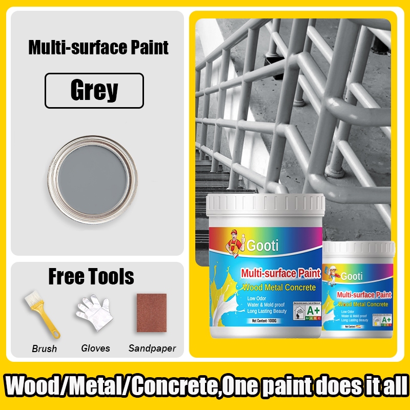 BEHR 1 Gallon #RP-11 Gravel Gray Flat Multi-Surface Exterior Roof Paint - UV Resistant