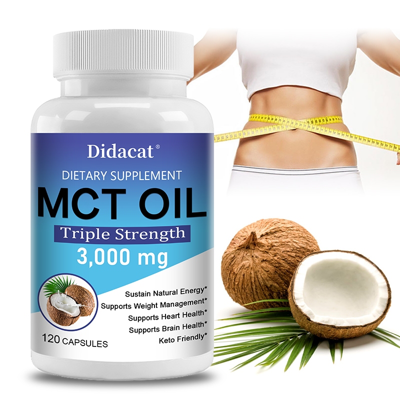 Coconut MCT Oil Dietary Supplement, Supports Cardiovascular and Heart ...