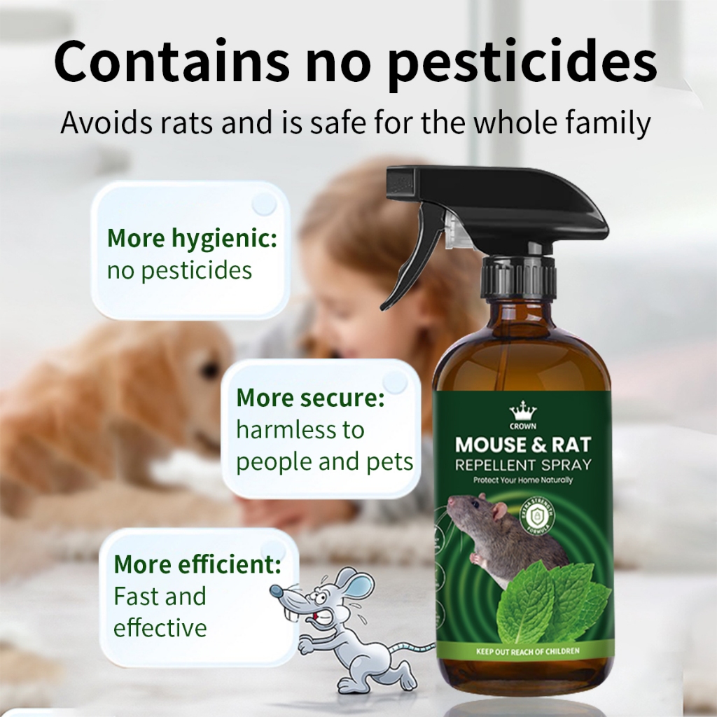 Powerful Rat Repellent Spray For Car Engine and Home Rat killer Anti ...