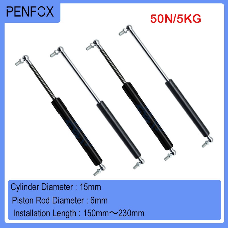 1PC 150mm-230mm 5kg/50N Furniture Gas Spring Shock Absorber Hydraulic ...