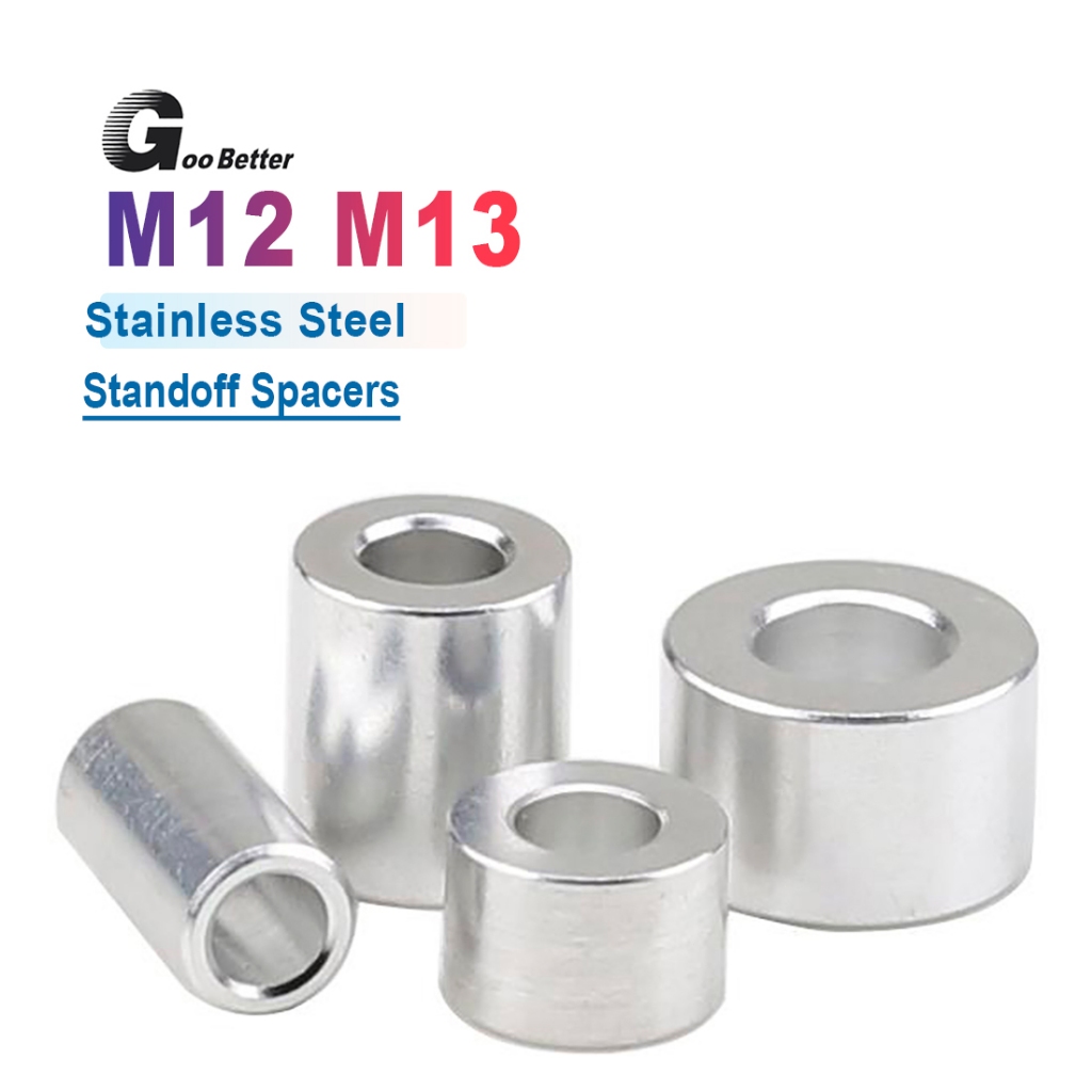 M12 M13 Stainless Steel Spacer - Standoff Collar Stand Off Spacers Bush ...