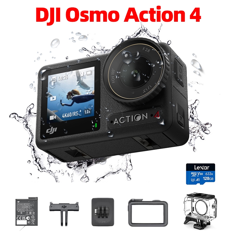 Action Camera For DJI Osmo Action 4 Livestreaming Waterproof Sport ...