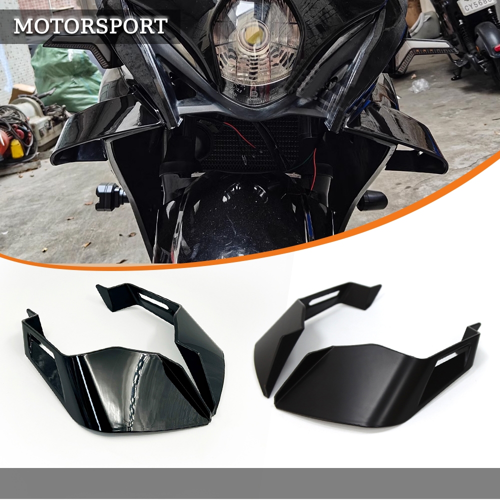 Motorcycle universal modified fixed wing carbon fiber decorative ...