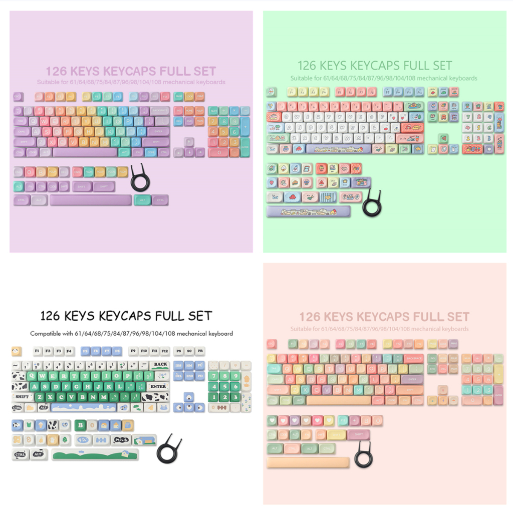 GMK MOA Profile Keycaps 126 Keys PBT Keycaps DYE-SUB Personalized GMK ...