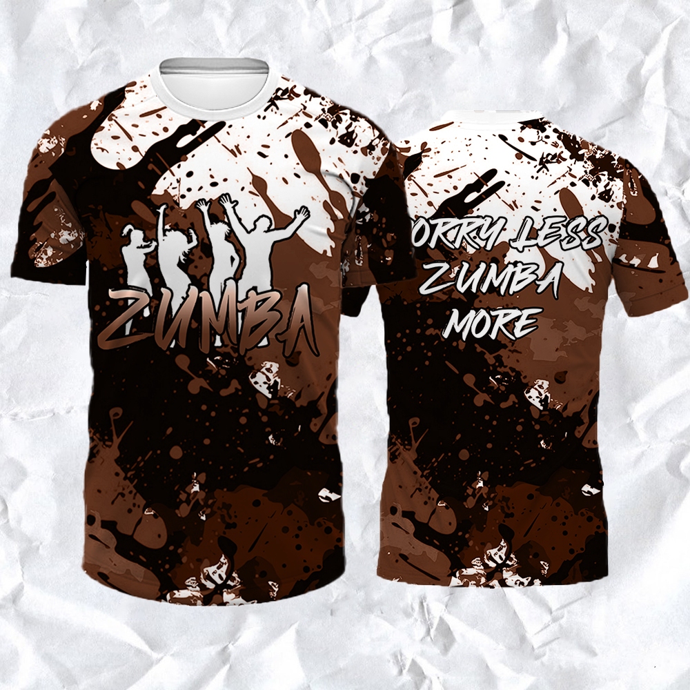 Inspire Your Moves with Zumba Unisex Crew Neck Tee - Black Comfort and  Style for Every Dance Session