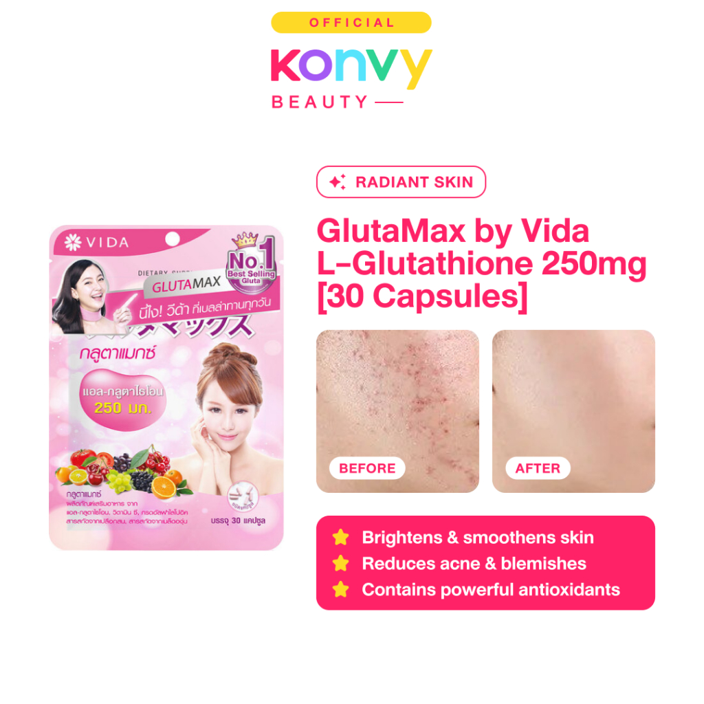 GlutaMax by Vida L-Glutathione 250mg [30 Capsules] | Shopee Philippines