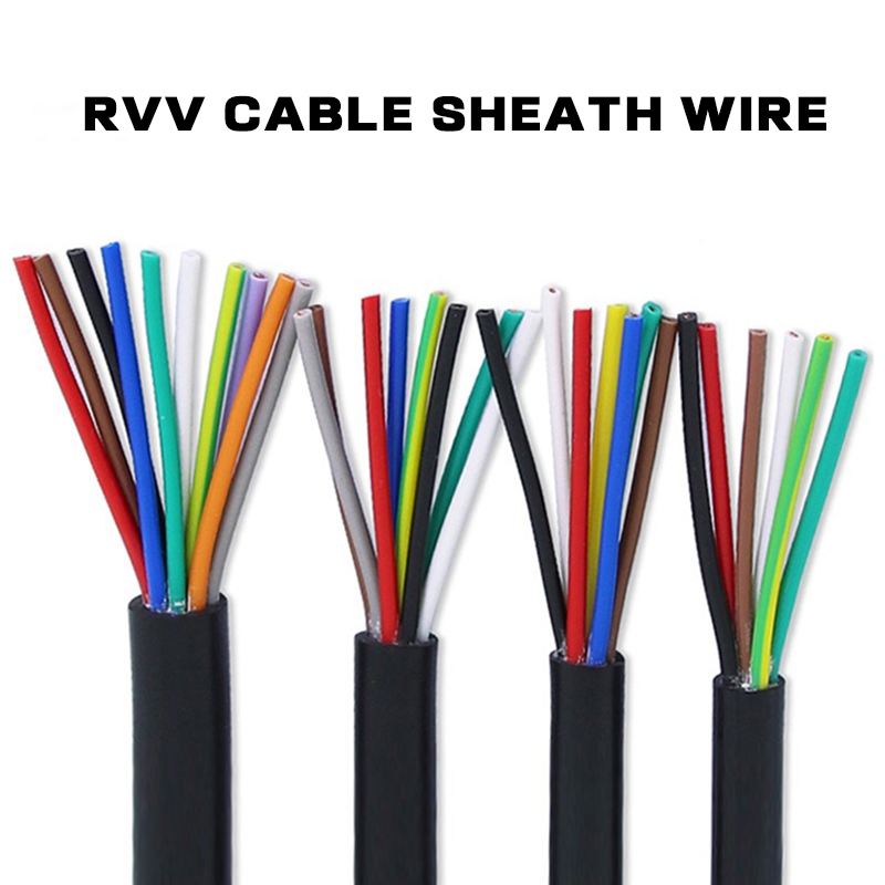 Rvv2/3/4/5 Core Pure Copper Control Signal Cable Sheath Wire 100m ...