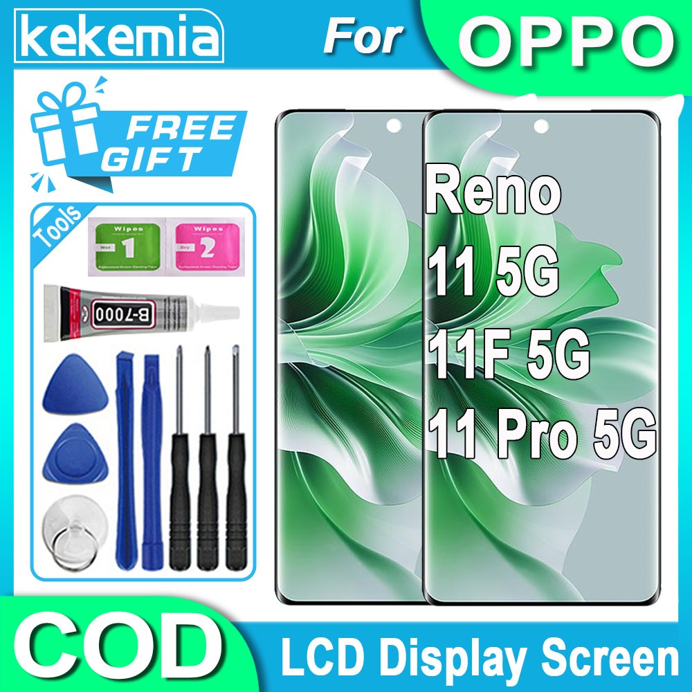Kekemia Original AMOLED OPPO Reno 11 11F 11 Pro 5G LCD Display Touch ...